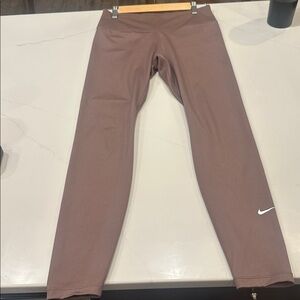 Nike Dri-FIT Leggings | Women’s M | Mauve/Brown | Athletic Fit